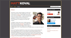 Desktop Screenshot of mattkoval.com
